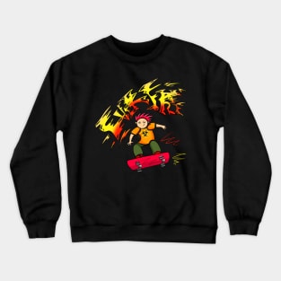 Skateboarder graffitti Crewneck Sweatshirt